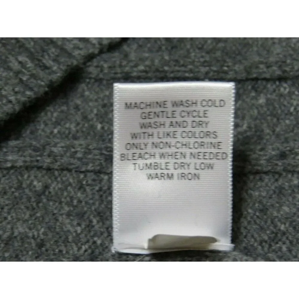Banana Republic Men's Button Packet Pullover Sweater Heather Gray Size Large